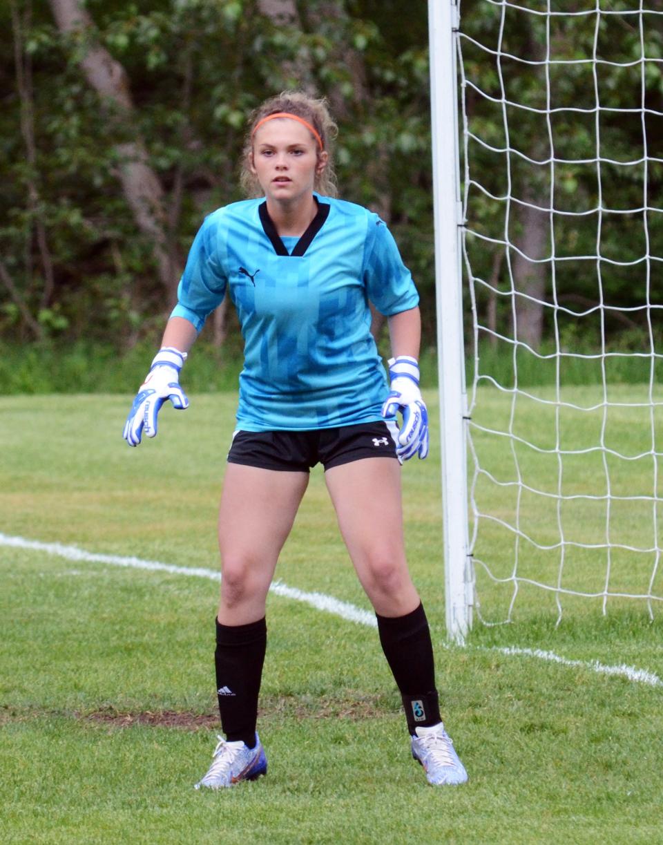 Harbor Springs senior Hailey Fisher will be a key piece in net the Rams will have to replace next season.