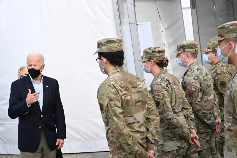 US President Joe Biden said a US air strike against an Iranian-backed militia in Syria should be seen by Iran as a warning