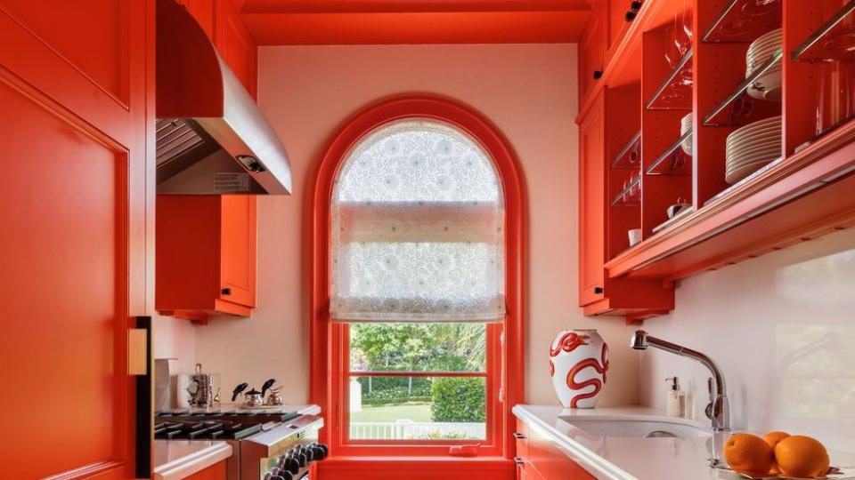 orange kitchen