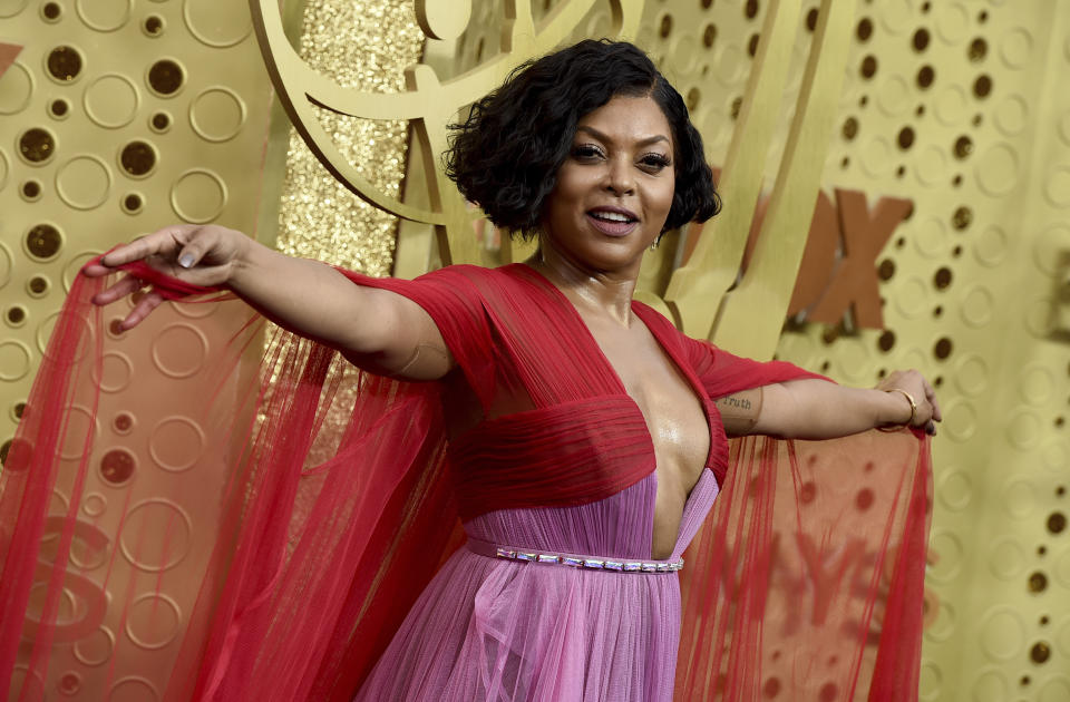 Taraji P. Henson arrives at the 71st Primetime Emmy Awards on Sunday, Sept. 22, 2019, at the Microsoft Theater in Los Angeles. (Photo by Jordan Strauss/Invision/AP)