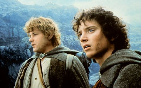 Sean Astin and Elijah Wood in Lord of the Rings: Two Towers - Credit: Allstar
