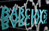 FILE PHOTO: The Barclays logo is seen in this illustration taken June 21, 2017. REUTERS/Dado Ruvic