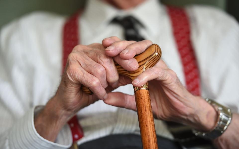 elderly man - Joe Giddens/PA