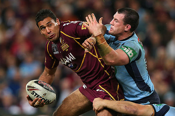 Line breaks and off-loads - Hodges does these two things best. Watching him break down the NSW line is a thing of beauty.