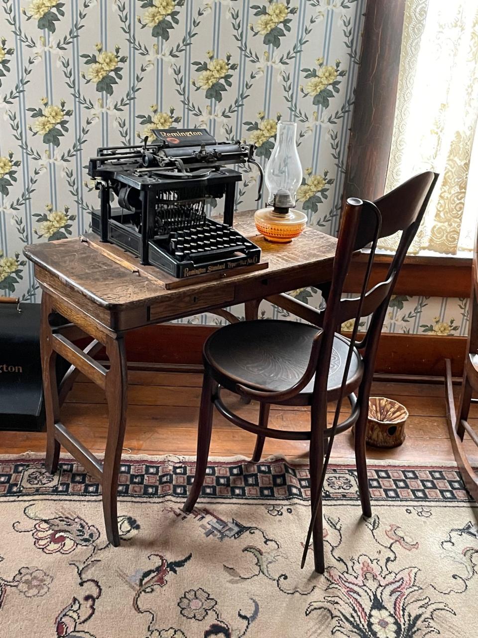 Dunbar's desk and typewriter still stand in the home he shared with his mother.