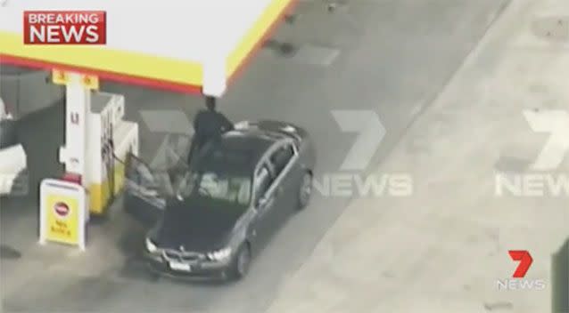 The driver filling up. Source: 7News