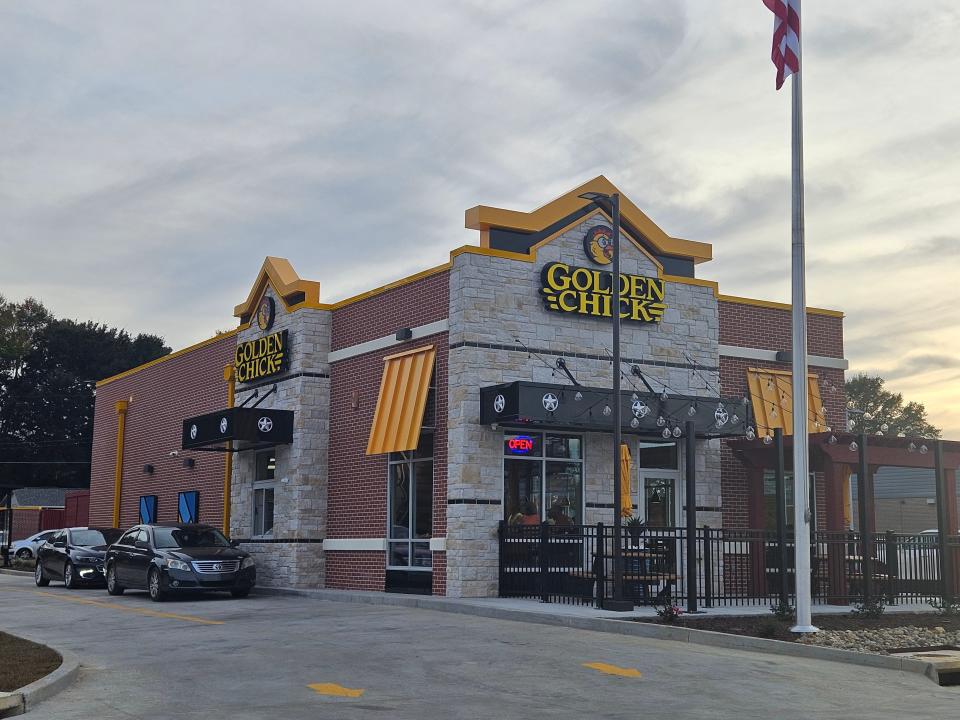 Mississippi's first Golden Chick restaurant opened Tuesday, Dec. 5, 2023, in Purvis, Miss.