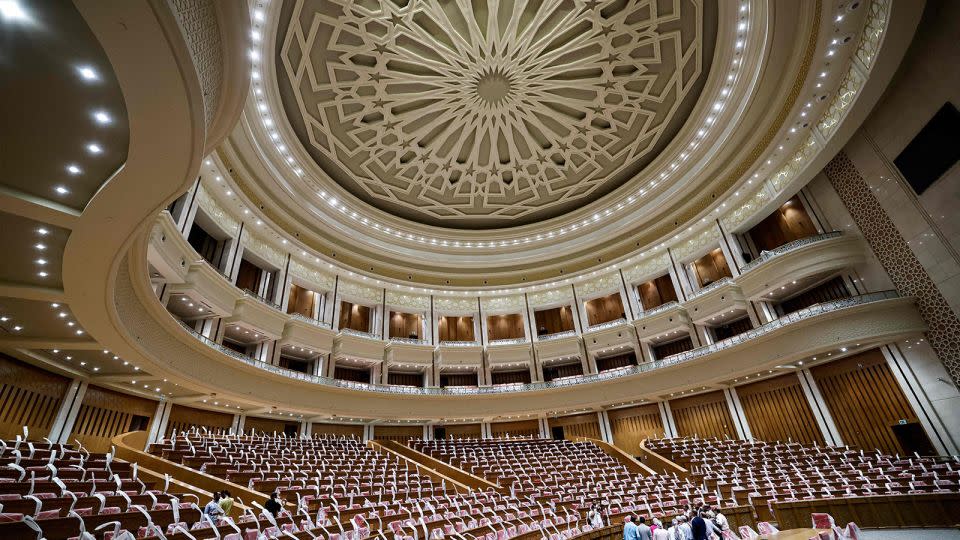 The Egyptian Parliament will start directing its meetings from the new city in March. Pictured here is the interior of the House of Representatives. - Khaled Desouki/AFP/Getty Images