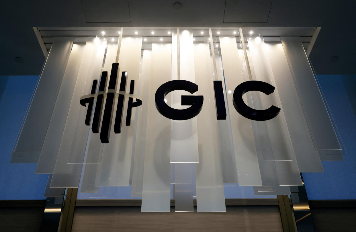 A signage of Singapore’s sovereign wealth fund GIC is pictured at their office in Singapore July 13, 2023. REUTERS/Edgar Su