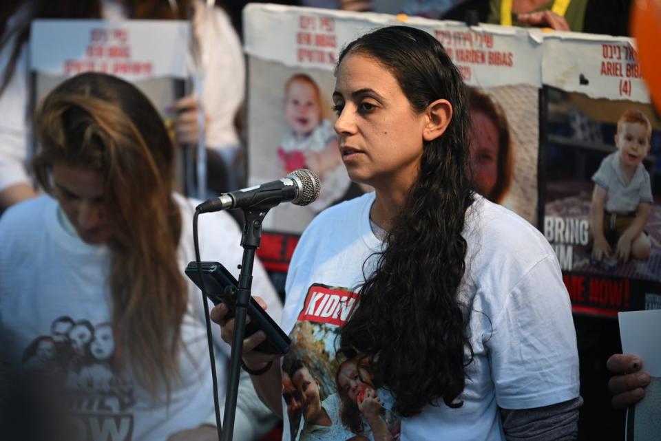 Ofri Bibas called for her family’s ‘immediate release’ amid fears they are missing as the ceasefire is set to expire (Getty Images)