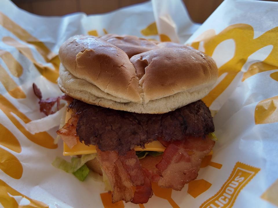 culvers butter burger with bacon and cheese
