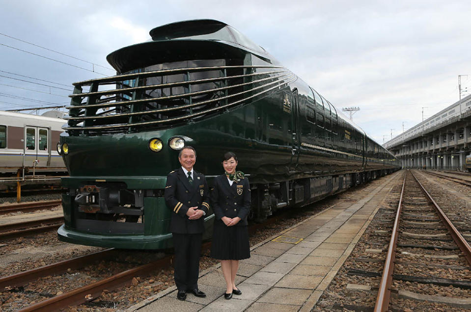 TWILIGHT EXPRESS瑞風（Photo by STR/JIJI PRESS/AFP/AFP, Image Source : Getty Editorial）