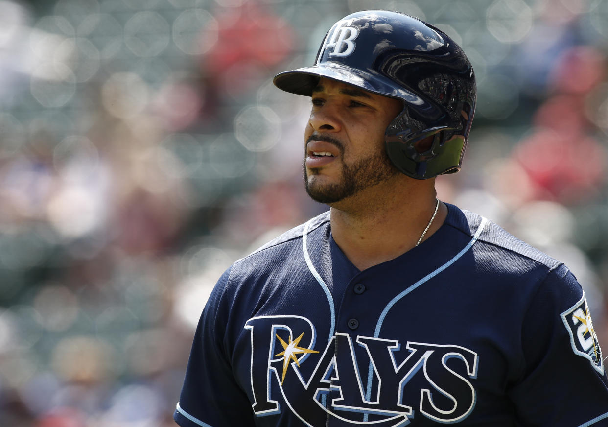 Tommy Pham says the Rays don’t really have a fan base. (AP Photo/Mike Stone)