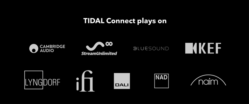 Tidal Connect brand support graphic