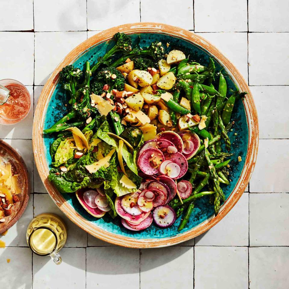 Salad Primavera with Creamy Mustard Vinaigrette