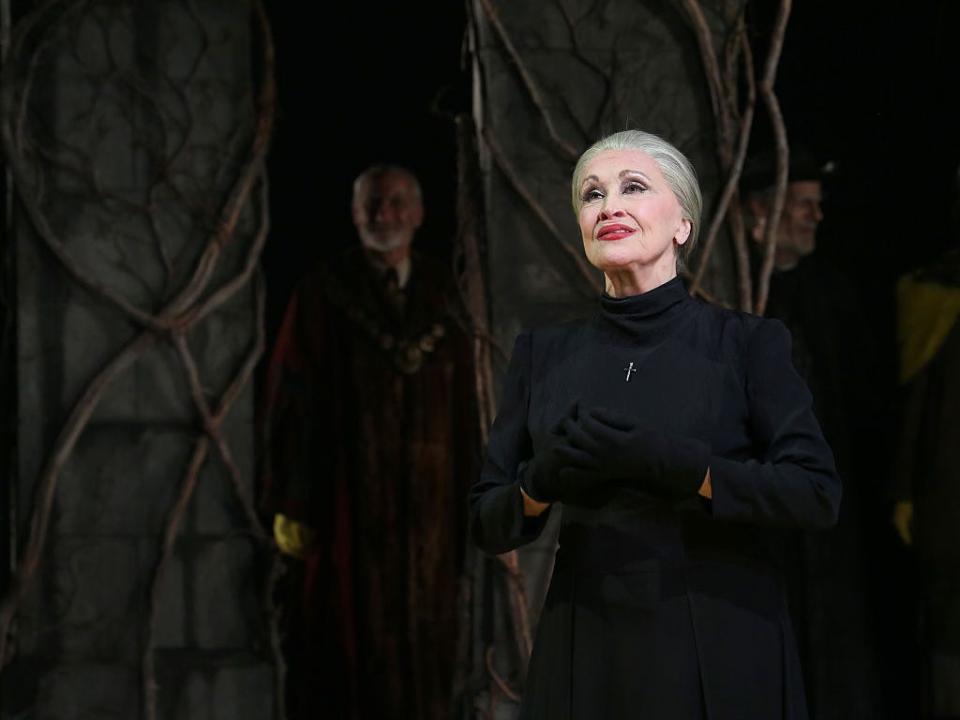 Chita Rivera during the Broadway Opening Night Performance Curtain Call for 'The Visit' at the Lyceum Theatre on April 23, 2015 in New York City.