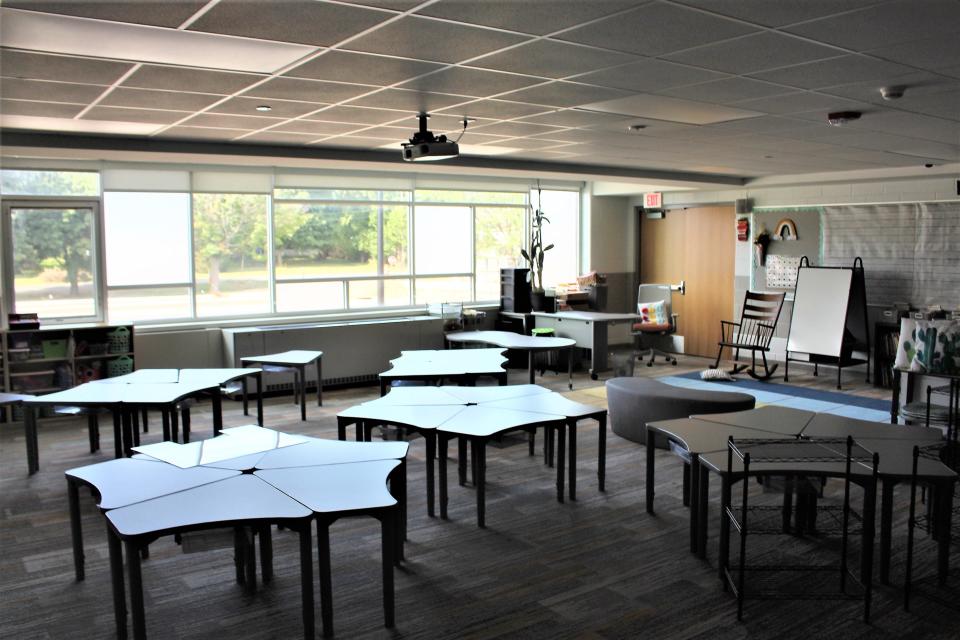 A renovated classroom at Douglas elementary school.