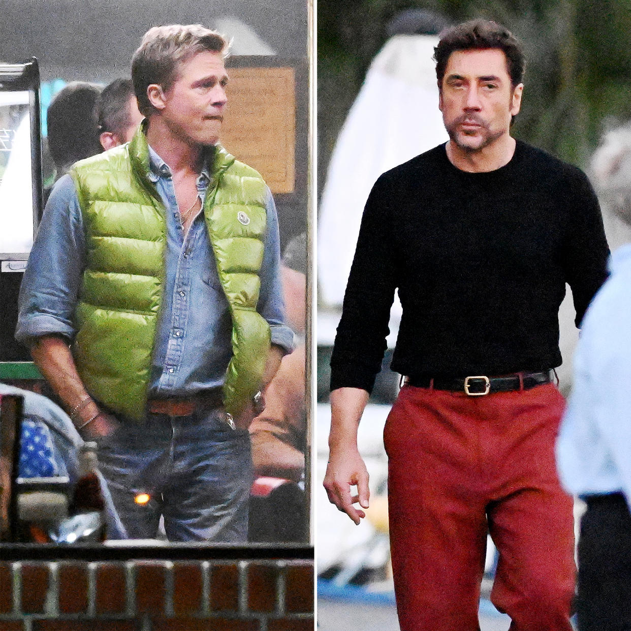 Brad Pitt and Javier Bardem Photographed Filming Formula 1 Movie at Rolex 24 in Daytona Beach