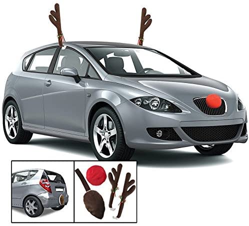 christmas car decorations - KOVOT Reindeer Car Set Antlers