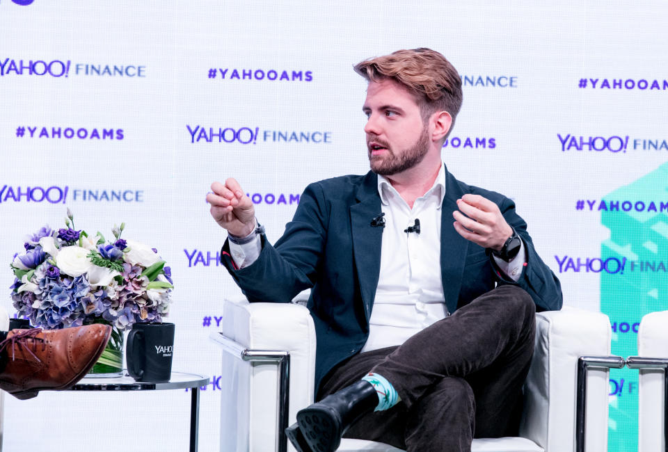 Blockchain CEO Peter Smith at the Yahoo Finance All Markets Summit: Crypto on Feb. 7, 2018 (Gino DePinto/Oath)