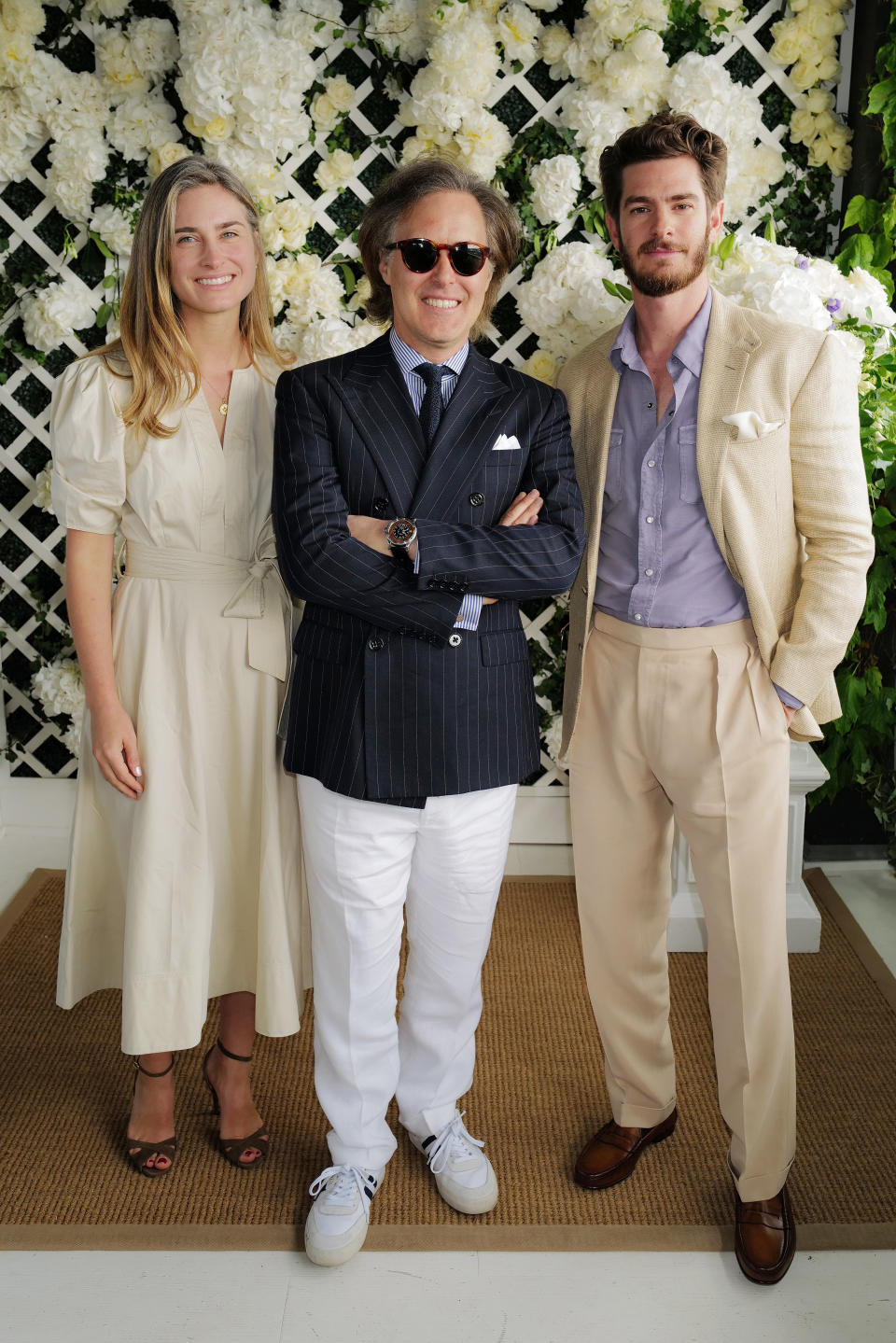 Lauren Bush Lauren, David Lauren and Andrew Garfield