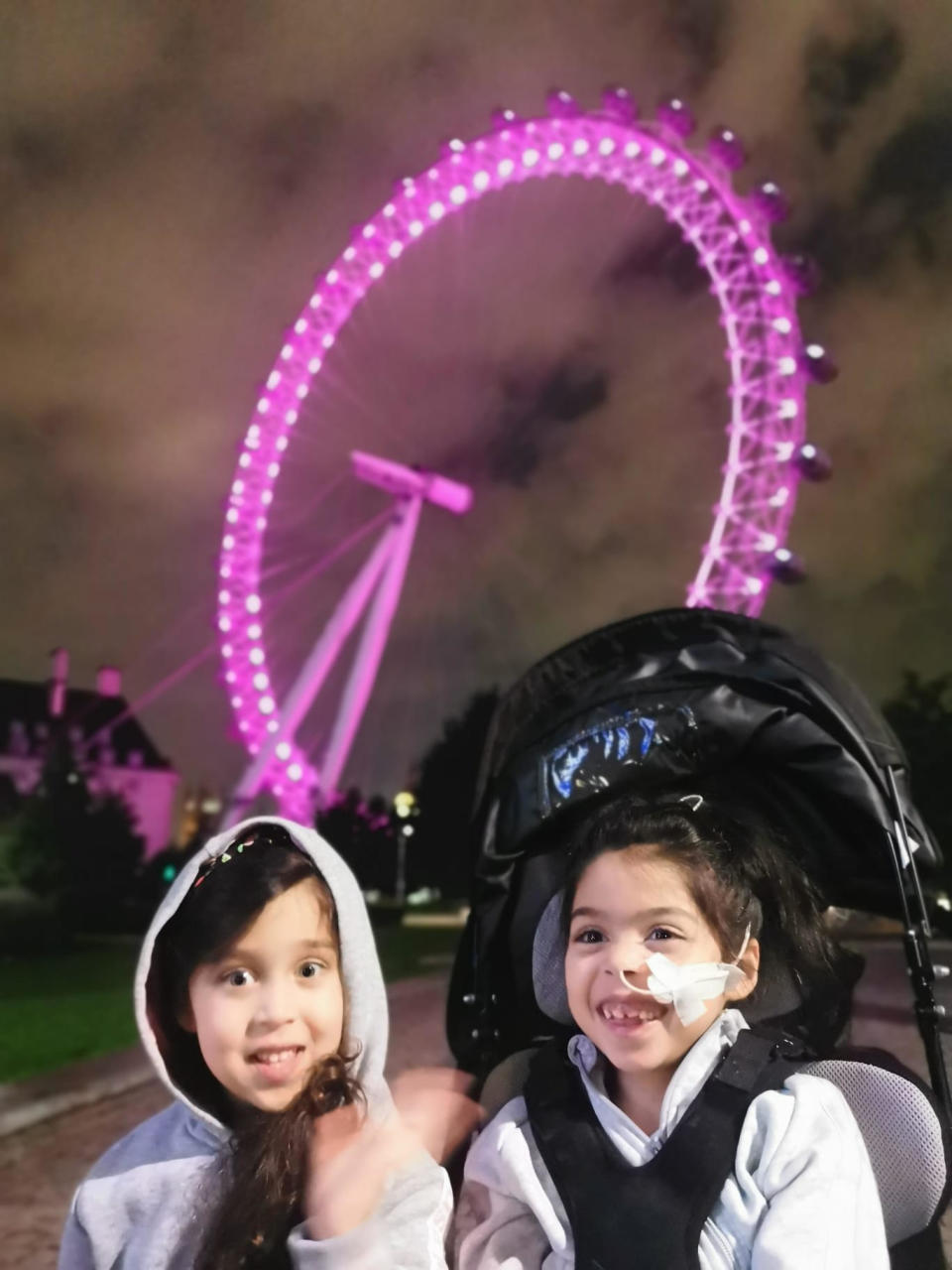 Sophia and her younger sister, Savannah. (Image provided by the Chauhan family)