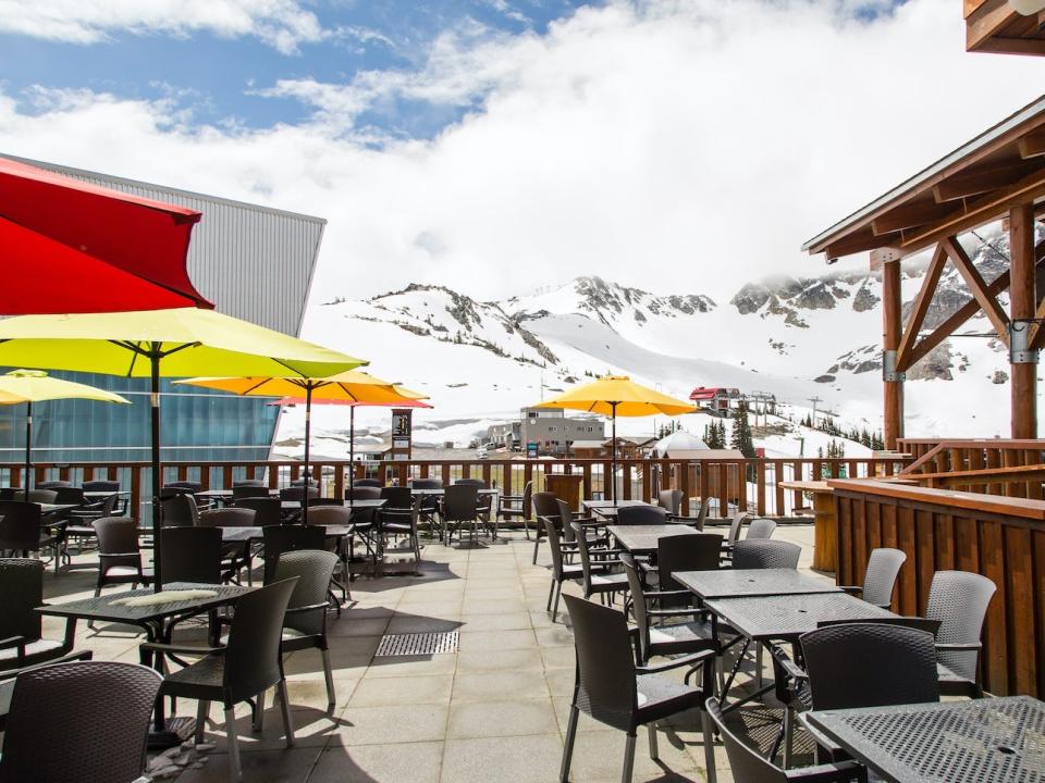 A restaurant at the top of Whistler Mountain.