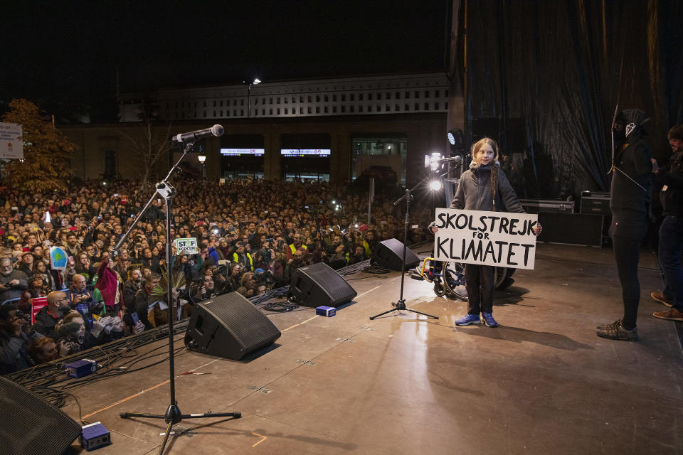 On Dec. 6, tens of thousands of people flooded Madrid to join Thunberg’s call for global action on climate change | Evgenia Arbugaeva for TIME