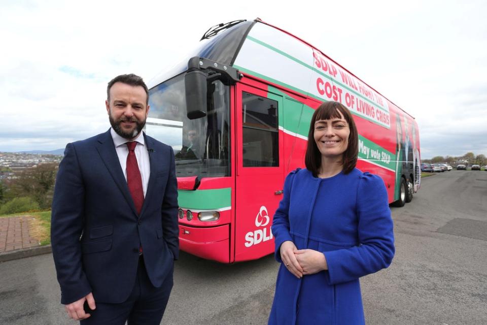 Colum Eastwood and Nichola Mallon want to see more SDLP ministers (SDLP/PA) (PA Media)