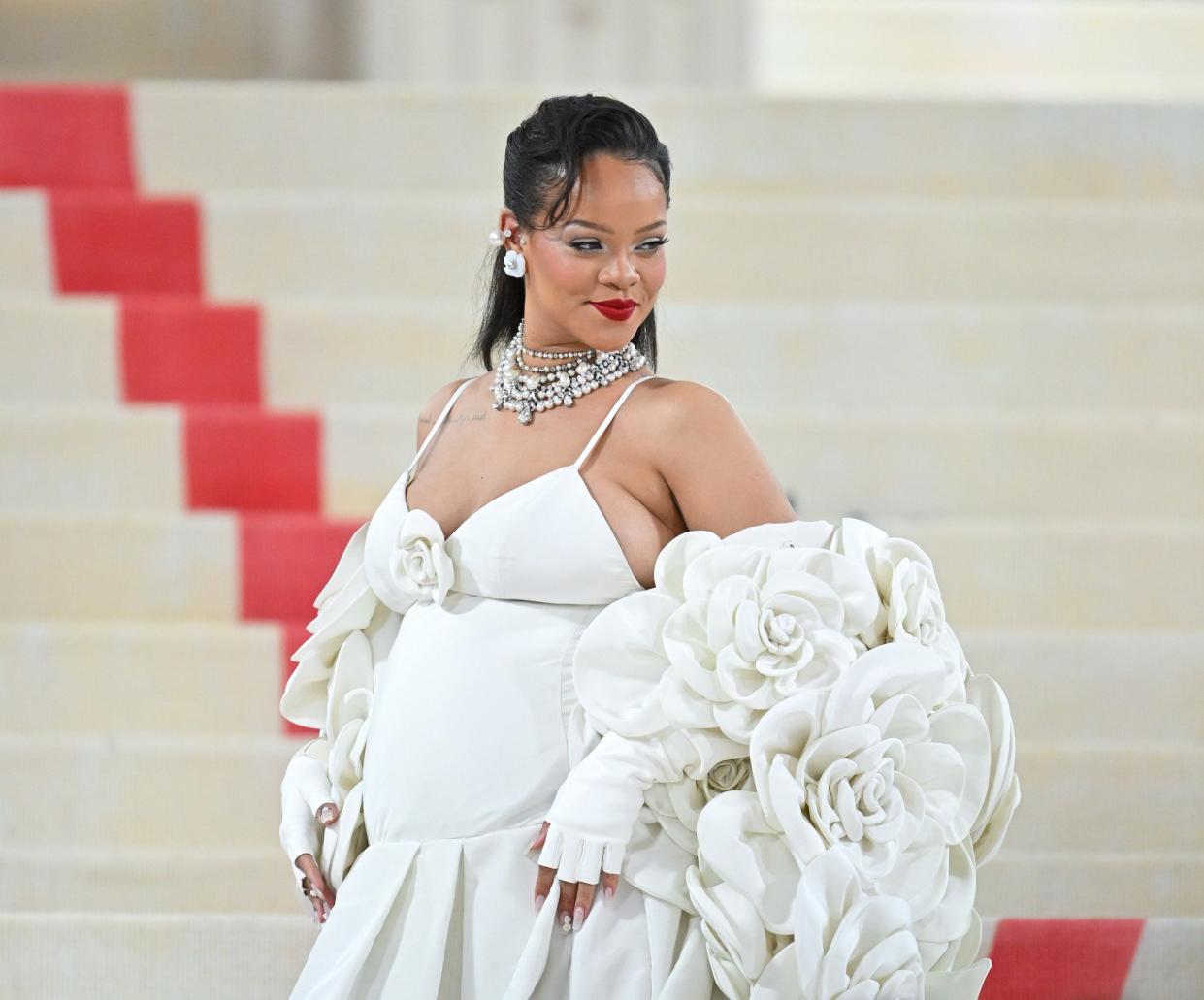 Rihanna attends the 2023 Met Gala.