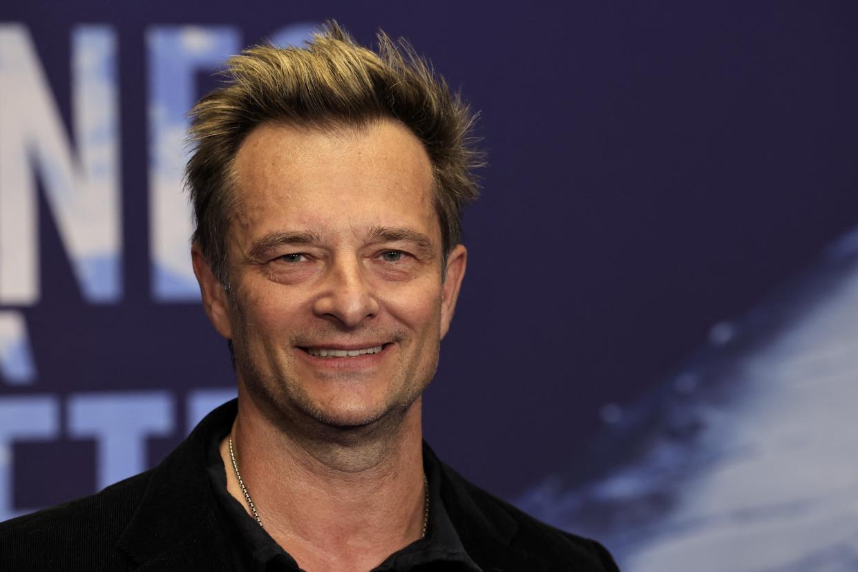 French singer David Hallyday poses during a photocall for the movie 