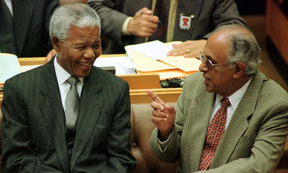 Ahmed Kathrada, right, and Nelson Mandela turned the tables on their prosecutors.