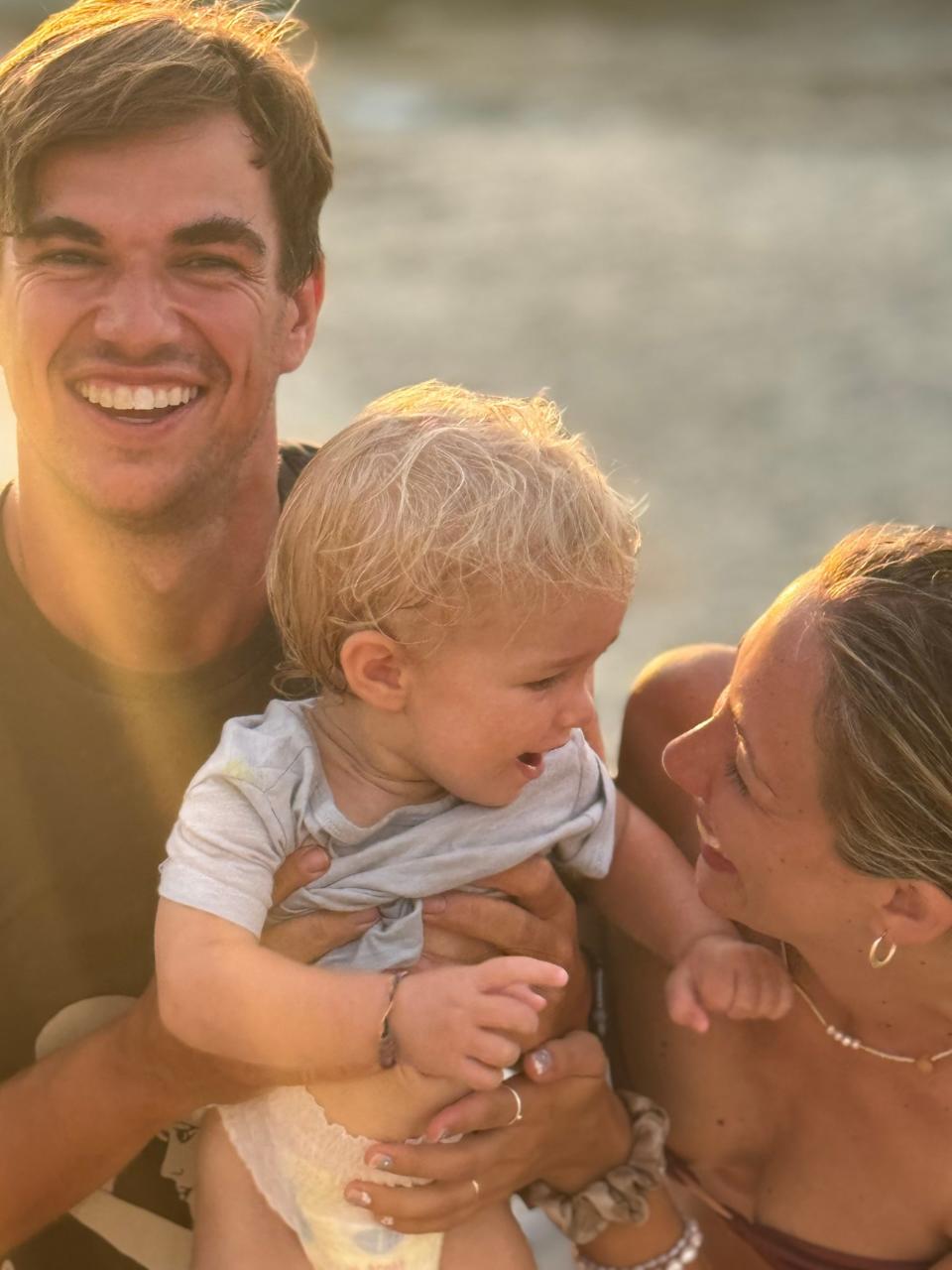 Jennifer and Yiannis in Bali, Indonesia, with their son Leo