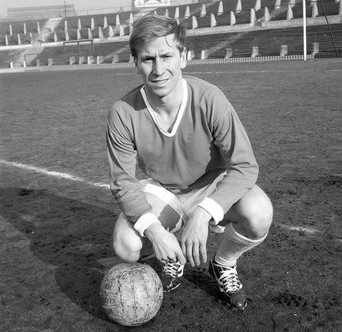 <p>Press Association via AP Images</p> Sir Bobby Charlton during his tenure at Manchester United in 1965