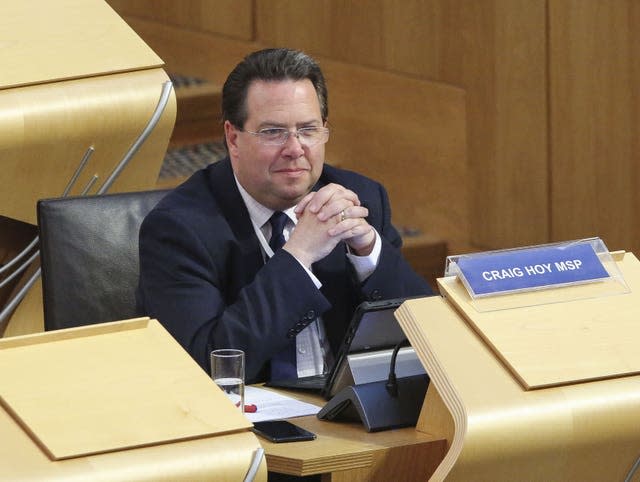 Craig Hoy in Holyrood