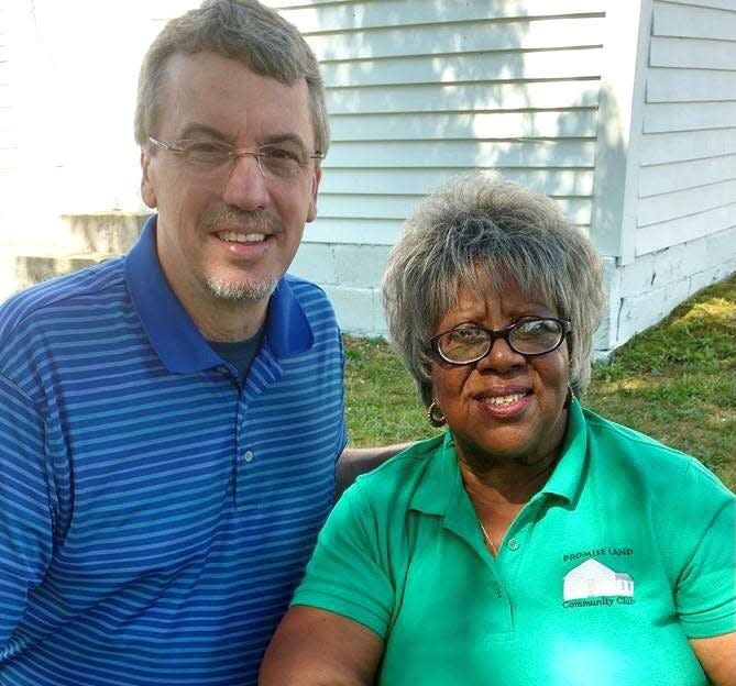 Dickson County Mayor Bob Rial and Serina Gilbert, chairperson of the Promise Land Association Board of Directors.