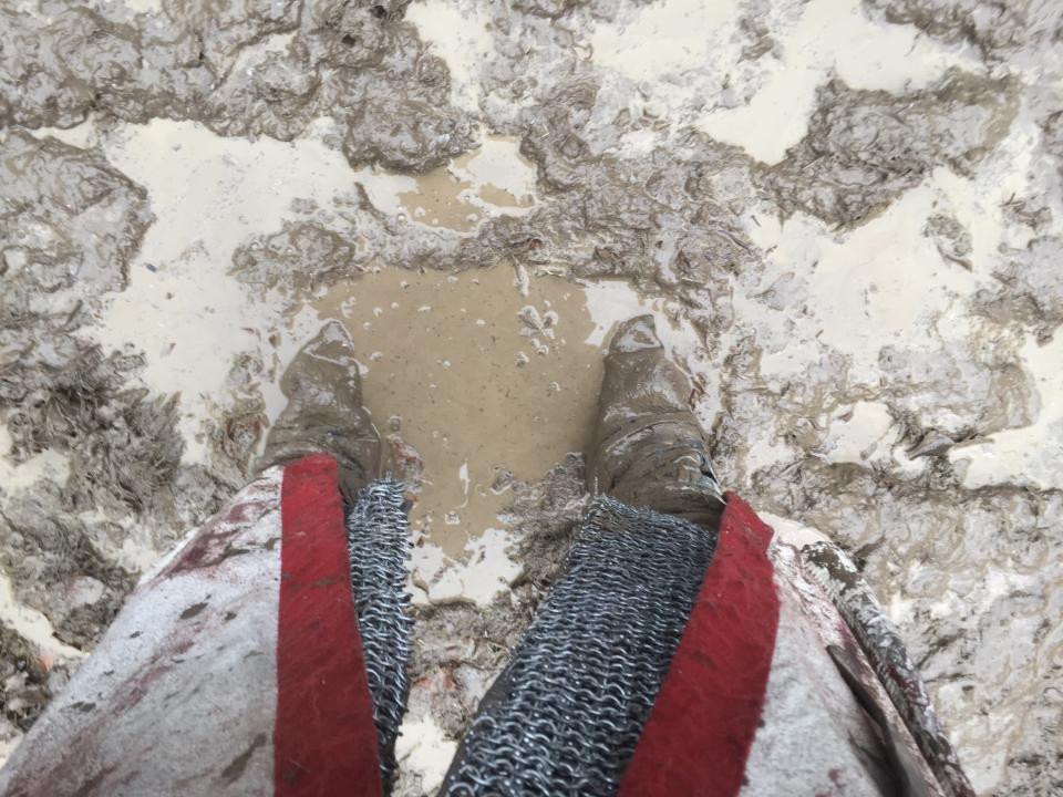 <p>From boiling sun to freezing mud. We shot a battle scene for Episode 110 of @knightfallshow that is the most incredible thing I’ve ever been a part of. If I never work again I’ll be happy. It was -10 degrees and the mud just got worse and worse. I lost 4 toenails from the cold alone! Too much information? — @tom_cullen #Knightfall #HISTORY<br>(Photo: Instagram) </p>