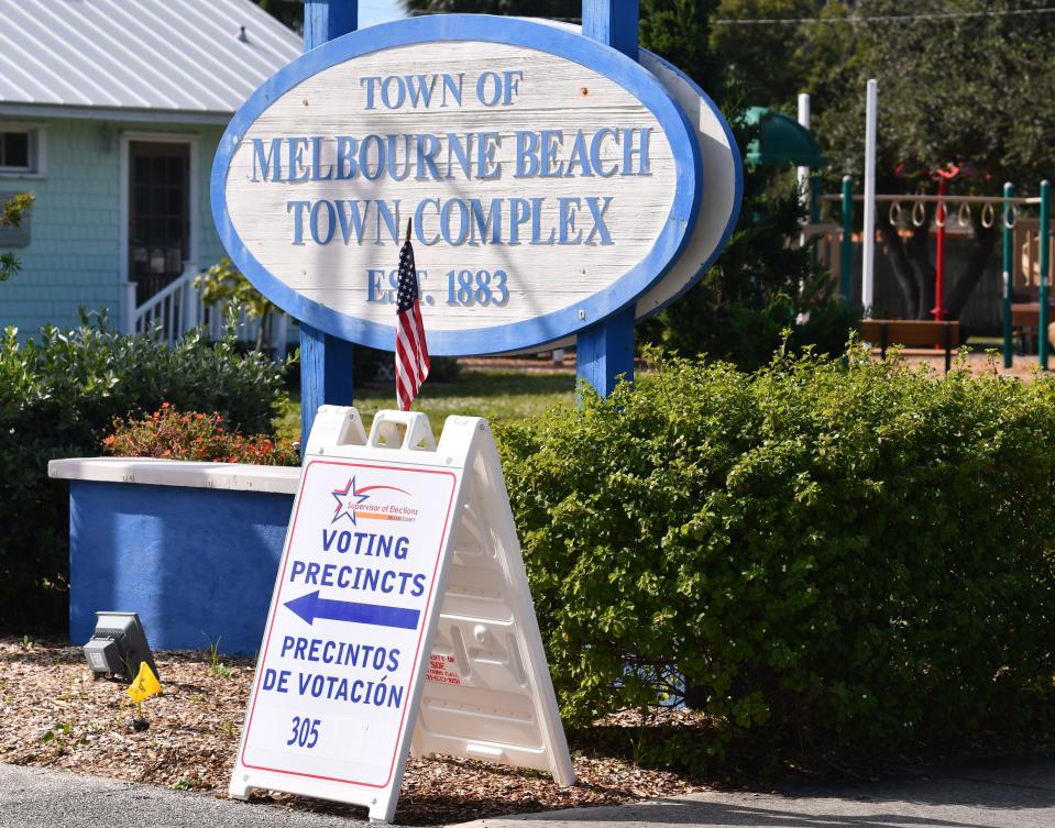 The Melbourne Beach Town Hall Community Center was the site of voting Tuesday in the elections for mayor and one Town Commission seat.