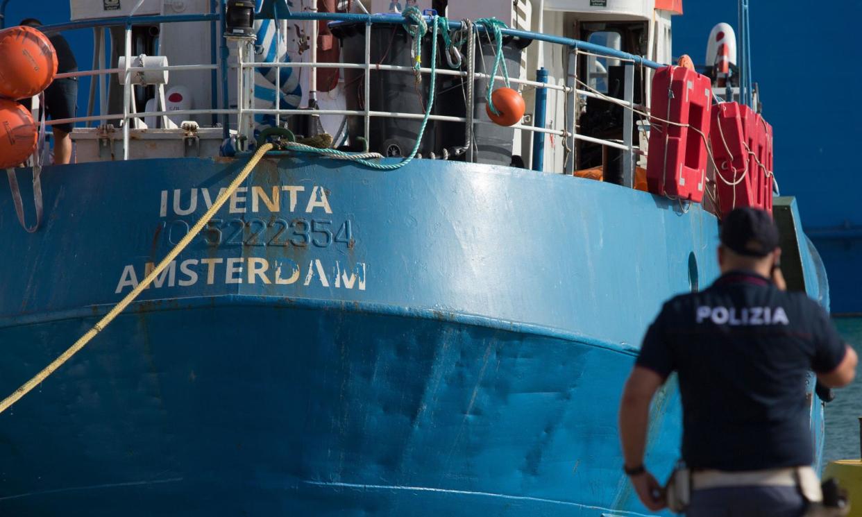 <span>The Iuventa was seized in August 2017 and is said to have been ‘left to decay’ while thousands of refugees drowned.</span><span>Photograph: AFP/Getty Images</span>