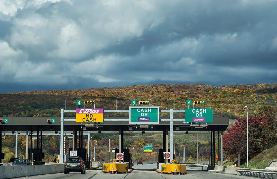 <p>Maximum passenger-car fee: $62.60*</p><p>Type: Interstate Toll Road<br>Between: Ohio state line and Valley Forge, Pennsylvania<br>Length: 193.76 miles</p><p>Fun fact: Operators of the Pennsylvania Turnpike had, by the 1960s, added curves to its previously long, straight sections as a safety measure. Apparently, the straight bits were dangerously boring. Take notes, Ohio Turnpike. </p><p>*Pennsylvania recently increased its toll from Ohio to Delaware River Bridge by $4.30.</p>