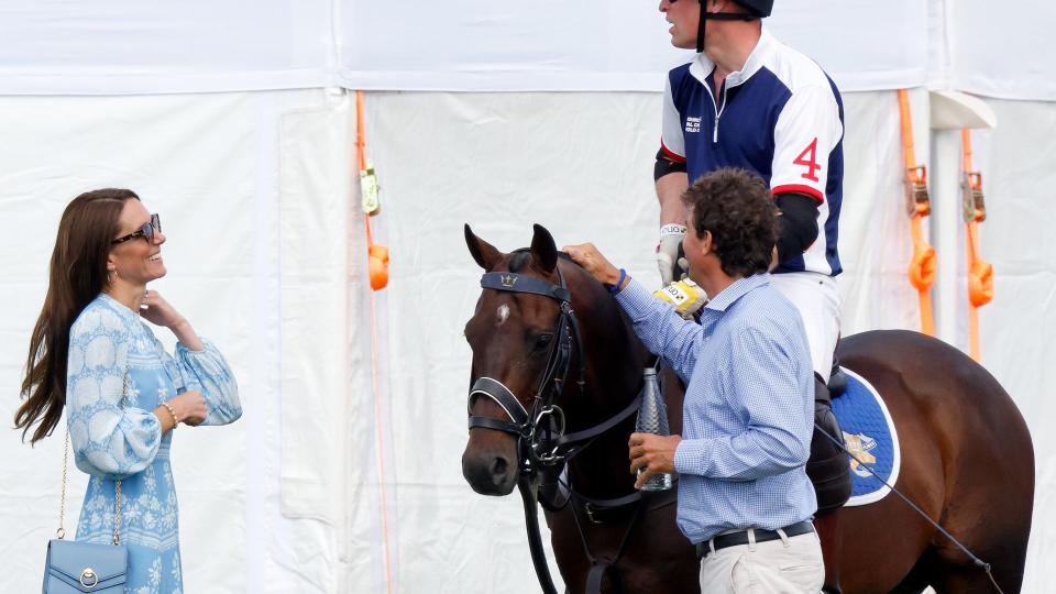 Princess Kate and Prince William at the polo 