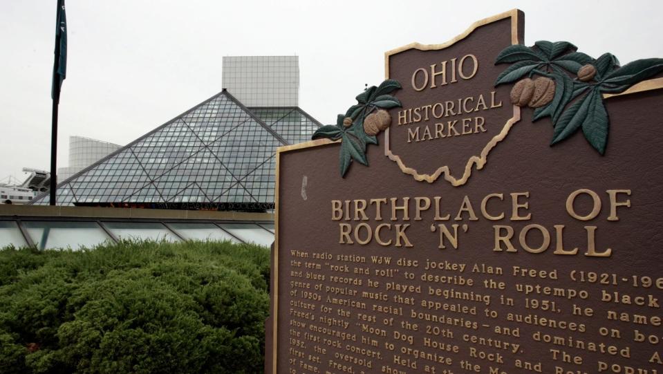 The Rock & Roll Hall of Fame in Cleveland.