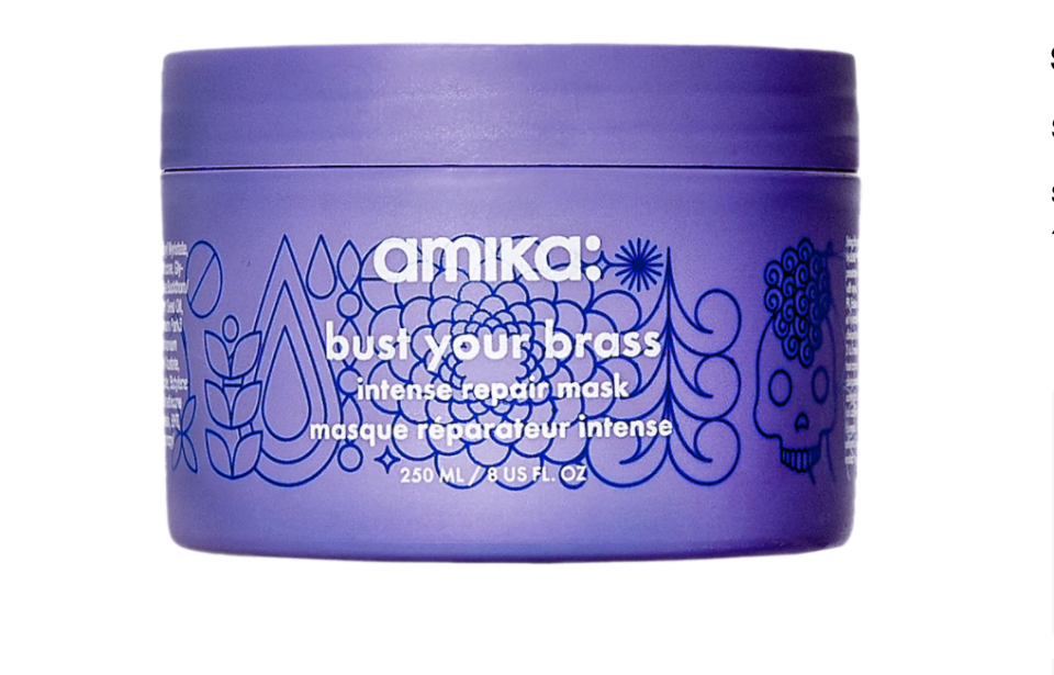 Bust Your Brass Cool Blonde Purple Intense Repair Hair Mask