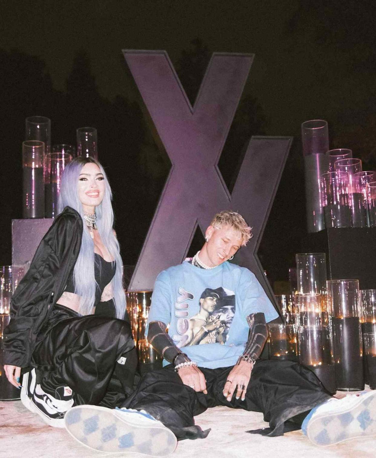 <p>Machine Gun Kelly/Instagram</p> Megan Fox and Machine Gun Kelly