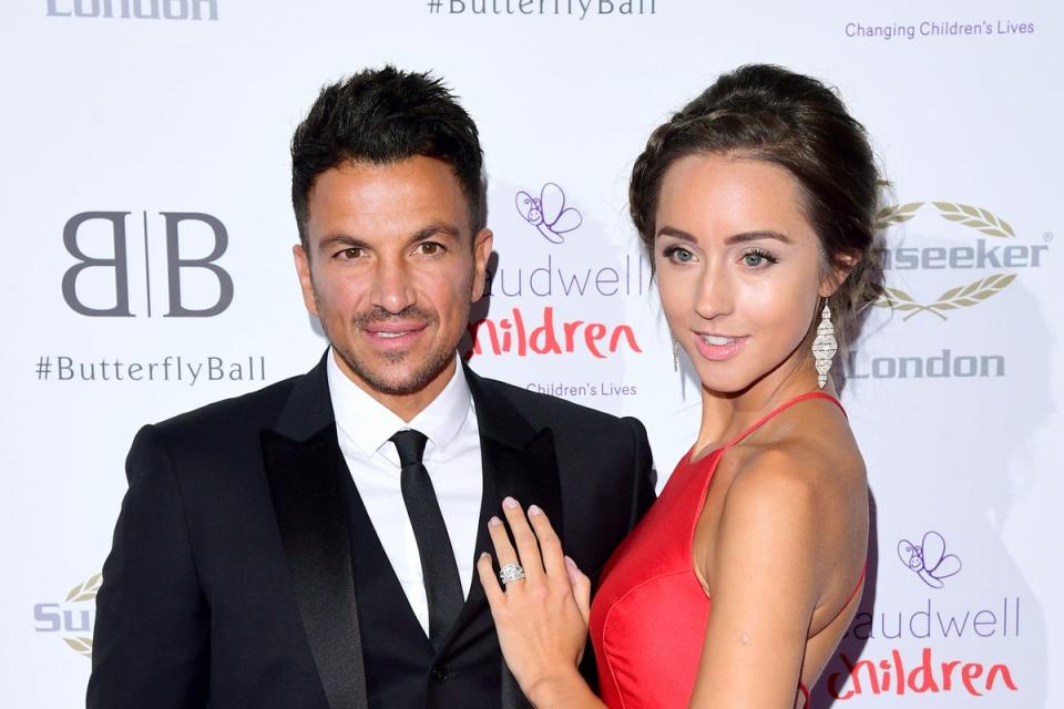 Peter Andre and wife Emily have welcomed their third child together earlier this month (PA Wire)