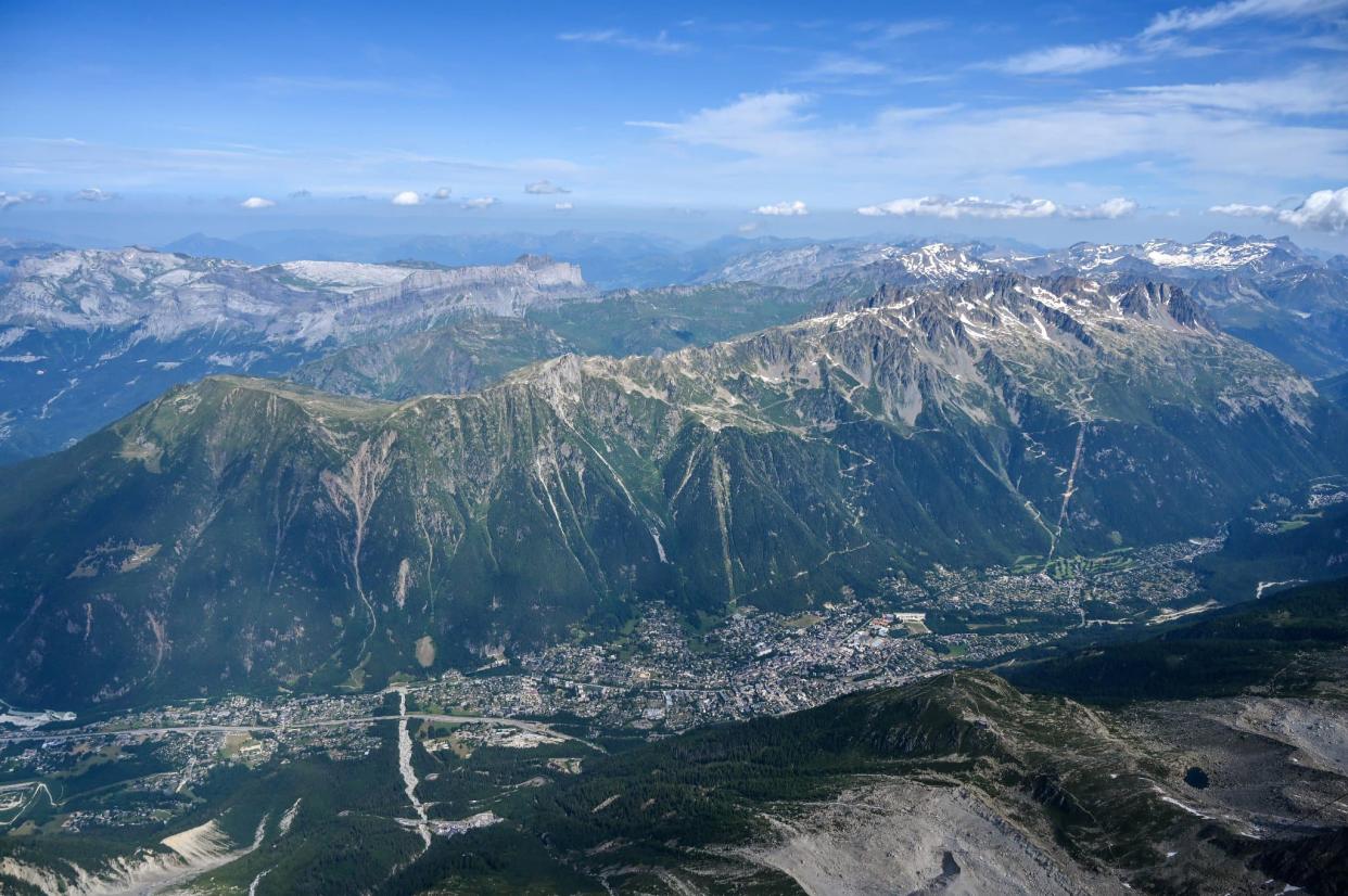 Une vue de la vallée de Chamonix, en juillet 2019. (photo d'illustration) - PHILIPPE DESMAZES - AFP