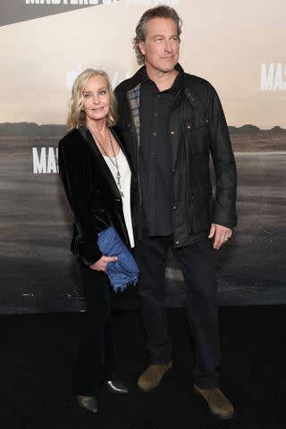 <p>Leon Bennett/WireImage</p> Bo Derek and John Corbett.