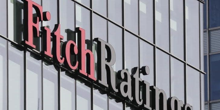 The Fitch Ratings logo is seen at their offices at Canary Wharf financial district in London,Britain, March 3, 2016.  REUTERS/Reinhard Krause 