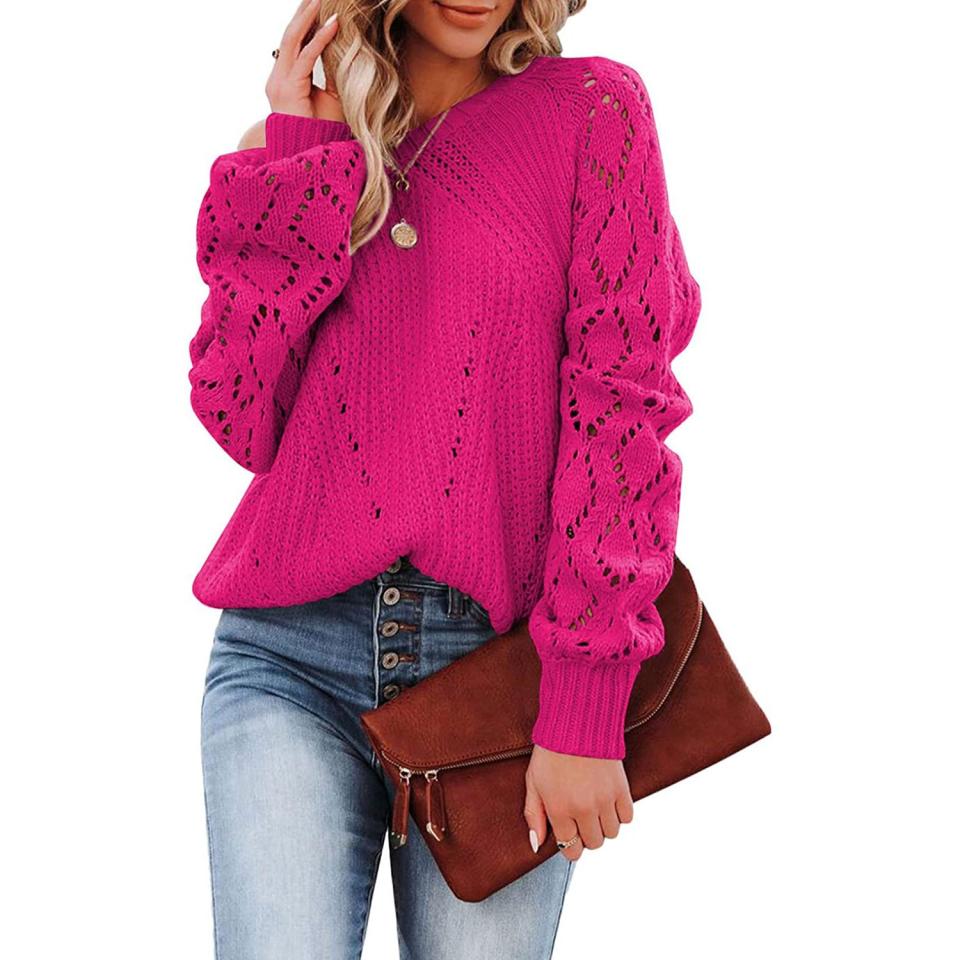 Selena Gomez Pink Sweater