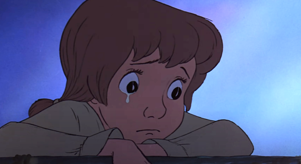 a boy crying